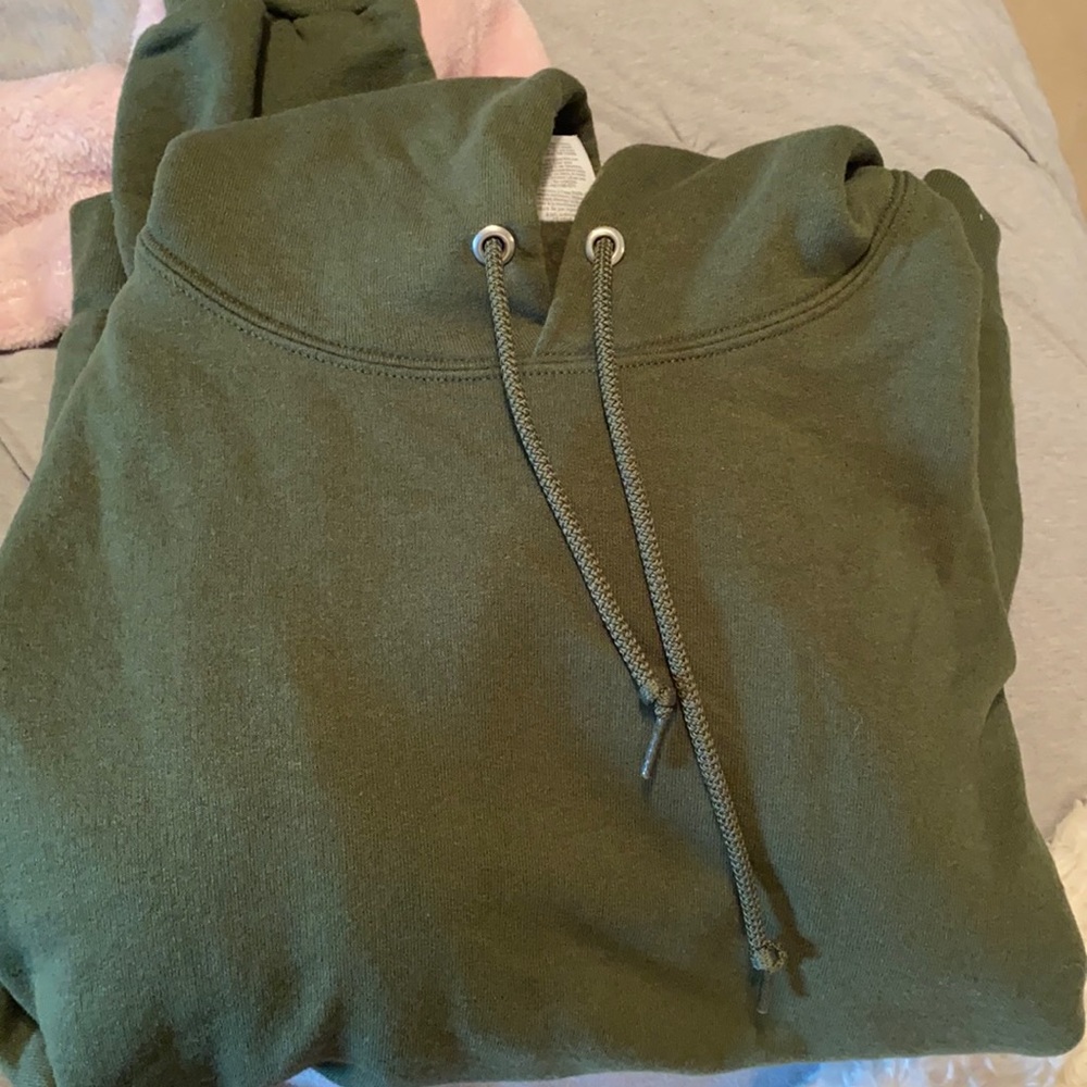 army green hoodie
